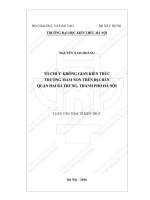Tổ chức không gian kiến trúc trường mầm non trên địa bàn quận hai bà trưng, thành phố hà nội (tt)