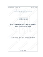 Quản lý hệ thống thoát nước thành phố đồng hới tỉnh quảng bình (tt)