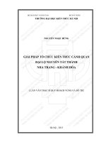 Giải pháp tổ chức kiến trúc cảnh quan đại lộ nguyễn tất thành   nha trang, khánh hòa (tt)