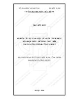 Nghiên cứu sự làm việc của kết cấu khung hỗn hợp thép   bê tông cốt thép trong công trình công nghiệp (tt)