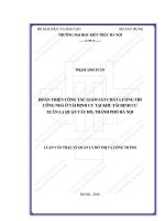 Hoàn thiện công tác giám sát chất lượng xây dựng nhà ở tái định cư tại khu tái định cư xuân la quận tây hồ thành phố hà nội (tt)