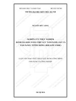 Nghiên cứu thực nghiệm đánh giá khả năng chịu lực tấm panel sàn và tấm panel tường rỗng (hollow core) (tt)