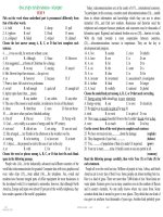 Ôn tập thi vào lớp 10 môn Tiếng Anh phần 5