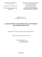 Khả năng thích nghi khí hậu của trường đại học bách khoa hà nội (tt)