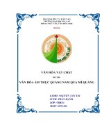 Văn hóa ẩm thực xứ quảng qua món mì quảng