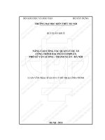 Nâng cao công tác quản lý dự án công trình hacinco complex phố lê văn lương   thanh xuân   hà nội (tt)