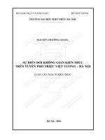 Sự biến đổi không gian kiến trúc trên tuyến phố triệu việt vương hà nội (tt)