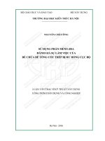 Sử dụng phần mềm lira đánh giá sự làm việc của bể chứa bê tông cốt thép bị hư hỏng cục bộ (tt)
