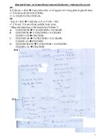 Giải chi tiết các câu hỏi về phần este trong đề thi tuyển sinh đại học từ năm 2007  2017 (20102011) 