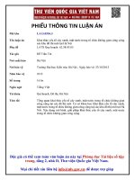 Khai thác yếu tố cây xanh, mặt nước trong tổ chức không gian công cộng các đô thị mới tại hà nội (tt)