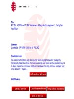 AS 1851 4 1992 amdt 1 1997 maintenance of fire protection eq