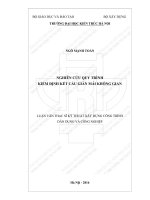 Nghiên cứu quy trình kiểm định kết cấu giàn mái không gian (tt)