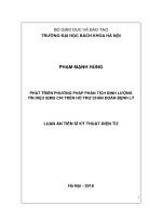 Phát triển phương pháp phân tích định lượng tín hiệu iEMG chi trên hỗ trợ chẩn đoán bệnh lý (LA tiến sĩ)