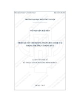 Thiết kế nút cho khung phẳng BTCT chịu tải trọng thường và động đất (tt)