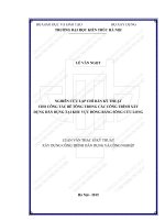 Nghiên cứu lập chỉ dẫn kỹ thuật cho công tác bê tông trong các công trình xây dựng dân dụng tại khu vực đồng bằng sông cửu long (tt)