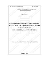 Nghiên cứu giải pháp chuẩn bị kỹ thuật khu đất xây dựng khu kinh tế vũng áng   hà tĩnh nhằm thích ứng với biến đổi khí hậu và nước biển dâng (tt)