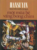 Một mùa hè vắng bóng chim (NXB văn hóa thông tin 1968)   nguyễn hiến lê, 480 trang