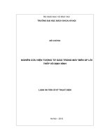 Nghiên cứu hiện tượng từ giảo trong máy biến áp lõi thép vô định hình (LA tiến sĩ)