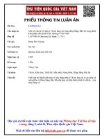Một số vấn đề về nhà ở thị tứ làng xã vùng đồng bằng bắc bộ trong điều kiện phát triển kinh tế thị trường ở việt nam (tt)