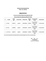 bảng kê hồ sơ bảo hiểm xã hội