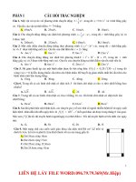 những bài toán ứng dụng thực tế THPT