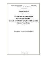 Tổ Chức Không Gian Ngầm Dịch Vụ Công Cộng Gắn Với Bộ Hành Khu Vực Nội Đô Lịch Sử Thành Phố Hà Nội