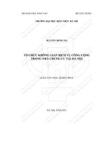 Tổ chức không gian dịch vụ công cộng trong nhà chung cư tai hà nội (tt)