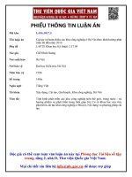 Cải tạo và hoàn thiện các khu công nghiệp ở hà nội theo định hướng phát triển đô thị đến năm 2010 (tt)
