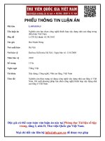 Nghiên cứu lựa chọn công nghệ thích hợp xây dựng nhà cao tầng trong điều kiện việt nam (tt)