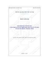 Giải pháp xử lý nước thải làng nghề sản xuất nhôm thôn mẫn xá, xã văn môn, huyện yên phong, tỉnh bắc ninh (tt)