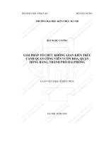 Giải pháp tổ chức không gian kiến trúc cảnh quan công viên vườn hoa, quận hồng bàn, thành phố hải phòng (tt)