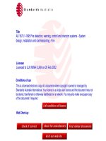 AS 1670 1 1995 fire detection, warning, control and intercom
