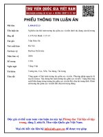 Nghiên cứu bài toán tương tác giữa cọc và nền dưới tác dụng của tải trọng (tt)