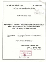 Hiệu quả của ứng suất trước trong kết cấu khung đặc bằng thép một tầng, một nhịp có dây căng kể tới sự đàn hồi của nút khung 