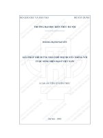 Giải pháp thích ứng nhà ở đô thị truyền thống với cuộc sống hiện đại tại việt nam (tt)