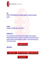 AS 1851 3 1997 maintenance of fire protection equipment   au