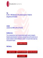 AS 1851 1 1995 maintenance of fire protection equipment   po