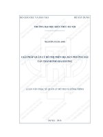 Giải pháp quản lý đô thị trên địa bàn phường hải tân thành phố hải dương (tt)