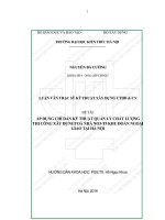 Áp dụng chỉ dẫn kỹ thuật quản lý chất lượng thi công xây dựng tòa nhà n03   t5 khu đoàn ngoại giao tại hà nội (tt)