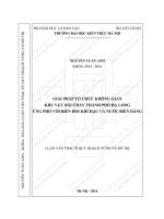 Giải pháp tổ chức không gian khu vực bãi cháy, thành phố hạ long ứng phó với biến đổi khí hậu và nước biển dâng (tt)