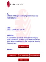 AS NZS 2293 1 1998 emergency evacuation lighting for buildin 