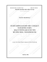 Tổ chức không gian kiến trúc cảnh quan tuyến đường tố hữu(đoạn từ đường khuất duy tiến đến sông nhuệ) thành phố hà nội (tt)