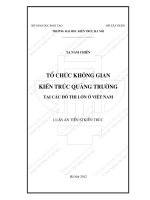 Tổ chức không gian kiến trúc quảng trường tại các đô thị lớn ở việt nam 