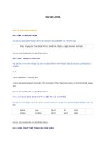 Tài liệu ôn tập Tiếng Anh lớp 9