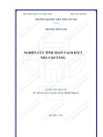Nghiên cứu tính toán vách bê tông cốt thép nhà cao tầng (tt)