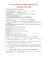 Ôn tập Tiếng Anh lớp 11