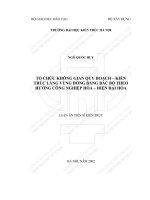 Tổ chức không gian quy hoạch   kiến trúc làng vùng đồng bằng bắc bộ theo hướng công nghiệp hoá   hiện đại hoá (tt)