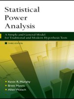 2010 statistical power analysis a simple and general model for traditional and modern hypothesis tests 