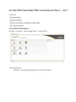 Thiết kế mạch bằng VHDL và mô phỏng trên basys 3 – artix 7