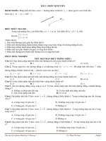 Bài tập trắc nghiệm, tự luận chương 1 hình học 11